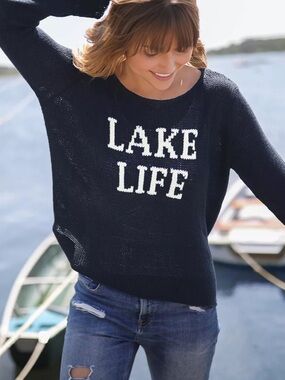 Wooden Ships Lake Life Crew Sweater